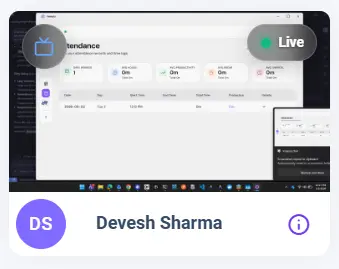 Live machine monitoring